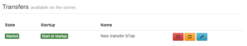 SFTPPlus Transfer Status